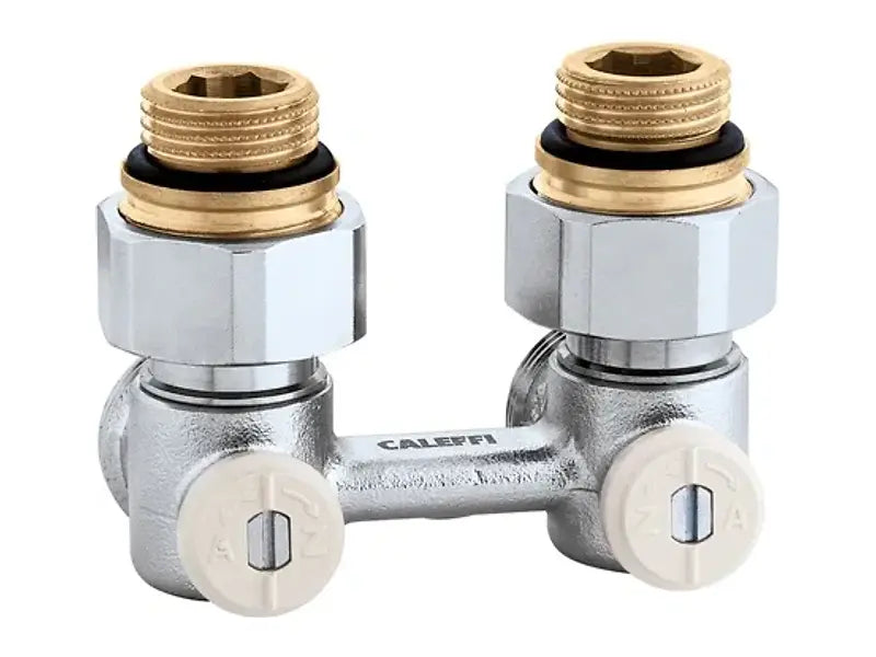 Caleffi 301140, Angled Two Pipe Valve 1/2" M