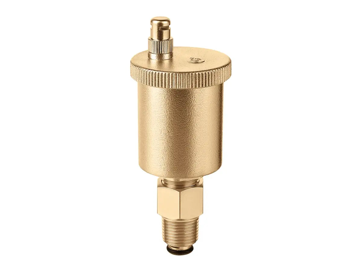 Caleffi 502343A, 1/2" NPT Air Vent with Check Valve