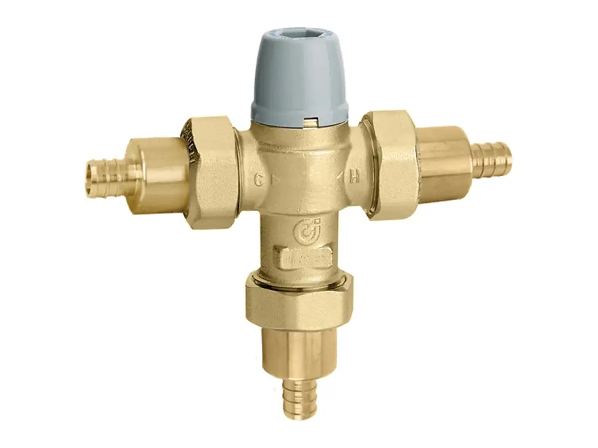Caleffi 521347A, 3-Way Anti-Scald Mixing Valve, 1/2" PEX