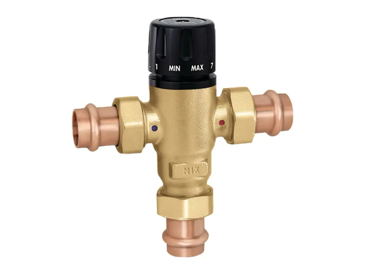 Caleffi 521406A, 3-Way Thermal Mixing Valve 1/2" Press