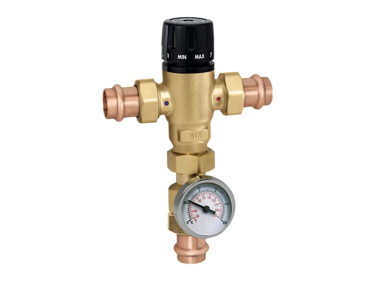 Caleffi 521516A, 3-Way Mixing Valve, 3/4" Press Probe