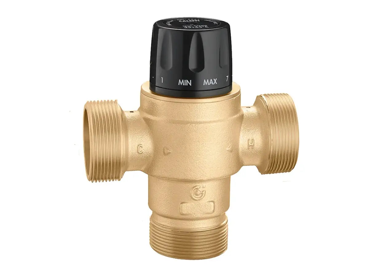 Caleffi 523179A, 3-Way Thermostatic Mixing Valve Body