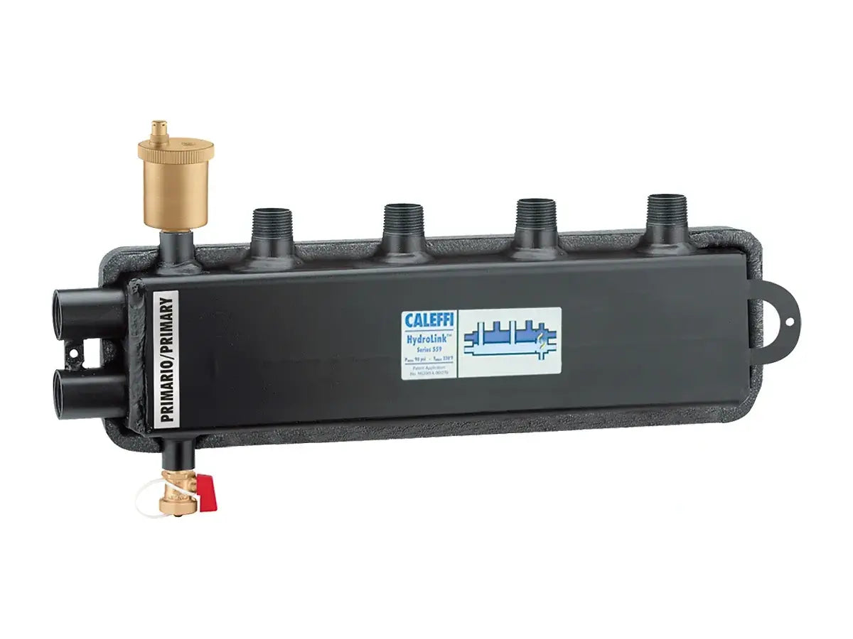 Caleffi 559920A, Hydrolink 2 Outlets 125mm
