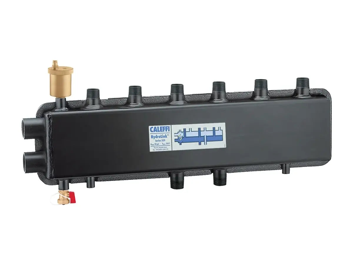 Caleffi 559931A, Hydrolink 3+1 Outlets 125mm