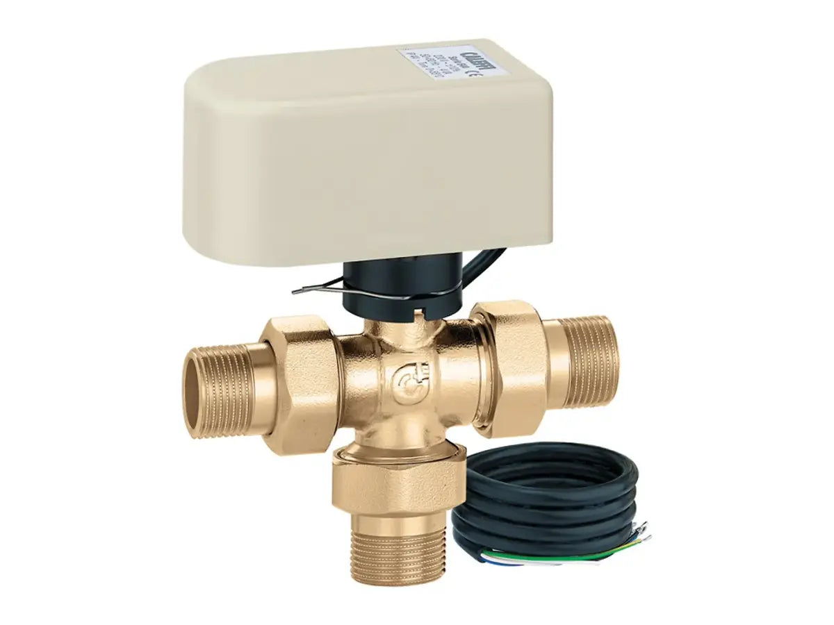 Caleffi 644350A, 3-Way 3/4" NPT 24V Diverting Valve