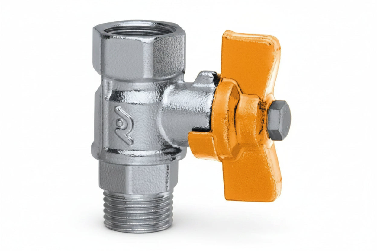 Caleffi NA29284, 1/2" NPT Male x 1/2" NPT Female Ball Valve