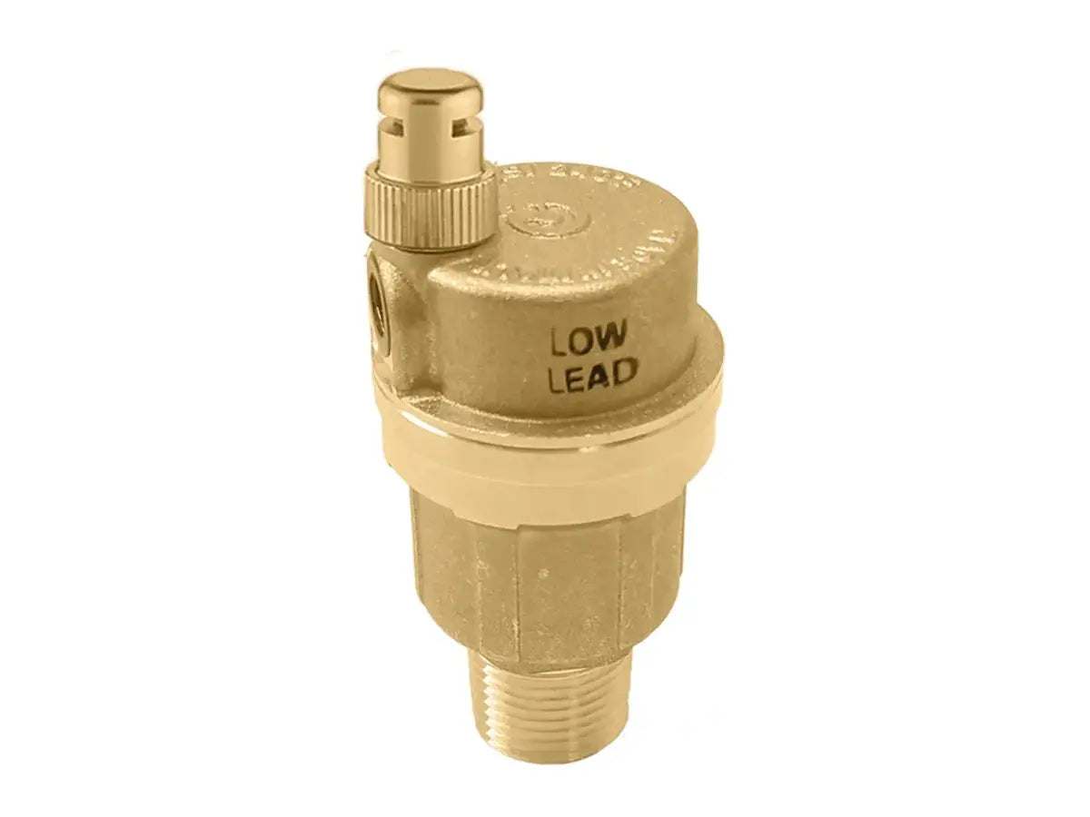 Caleffi NA502640A, 1/2" NPT Male Plumb Vent
