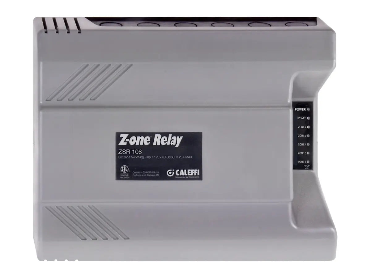 Caleffi ZSR106, Zone Pump Relay 6 Zone