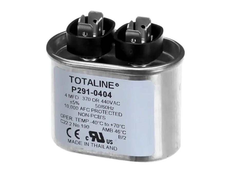 Carrier P291-0404, 4 MFD 370V Oval Run Capacitor