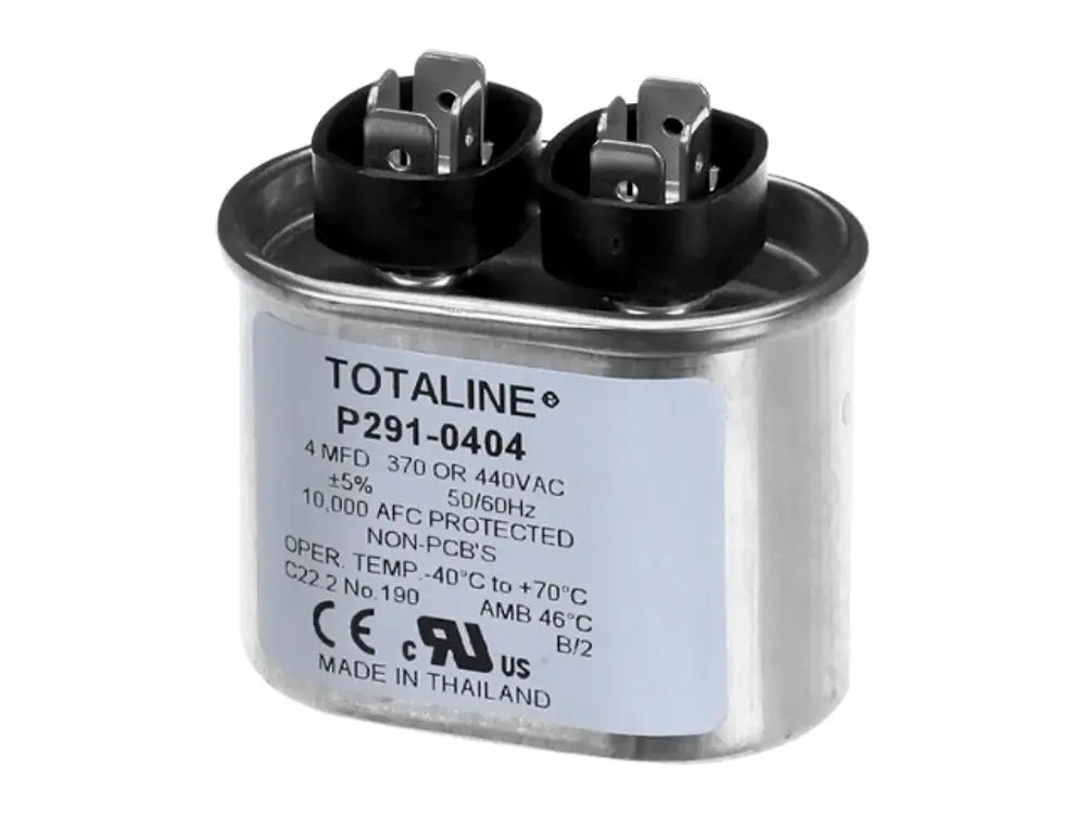 Carrier P291-0404, 4 MFD 370V Oval Run Capacitor