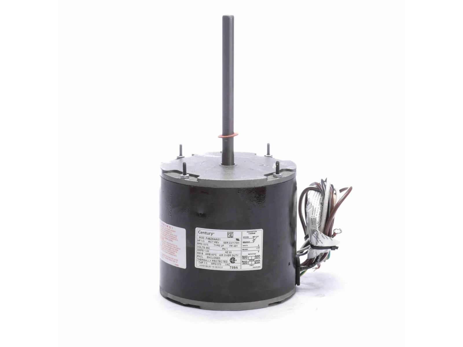 Century 789A, 1/3HP 1075RPM 460V Single Speed Motor
