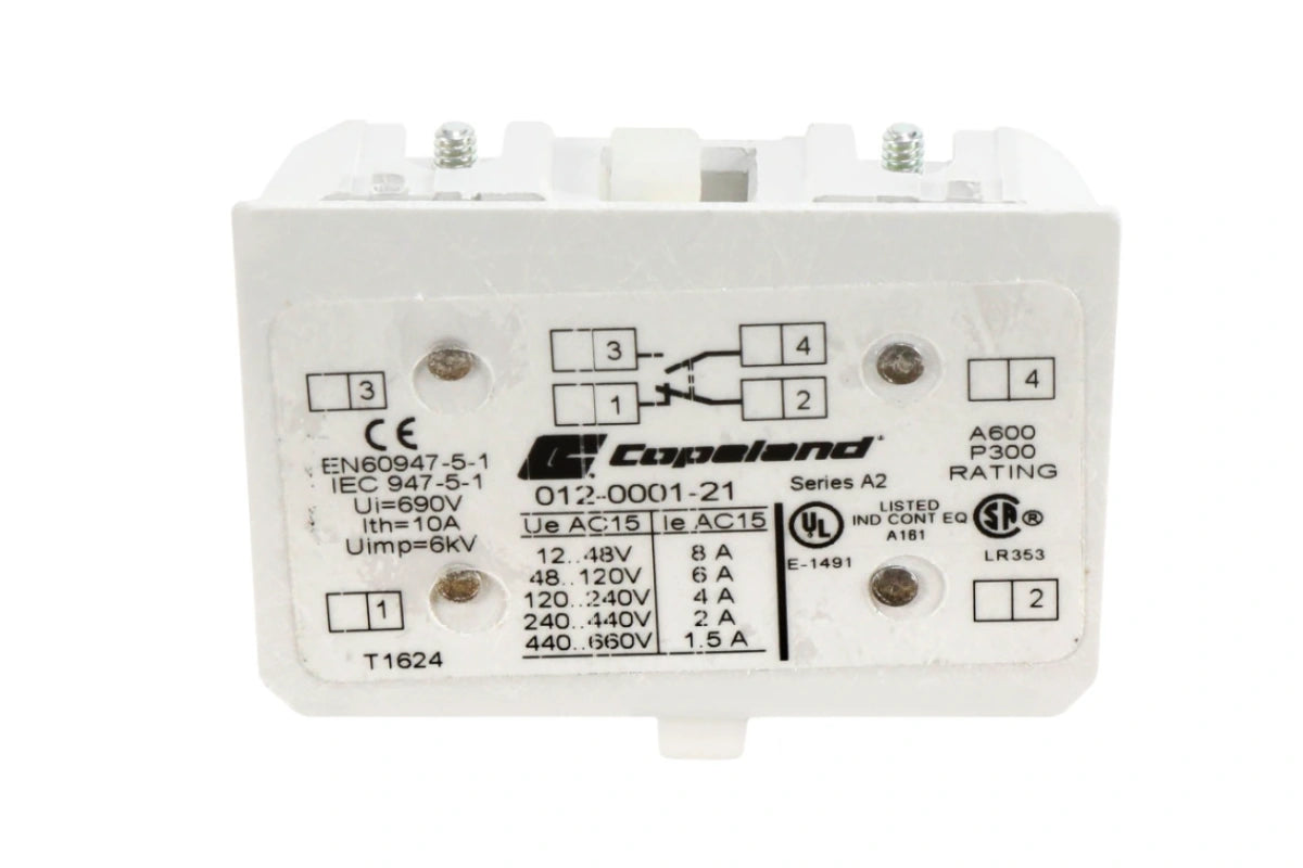 Copeland 912-0001-21, Auxiliary Contacts