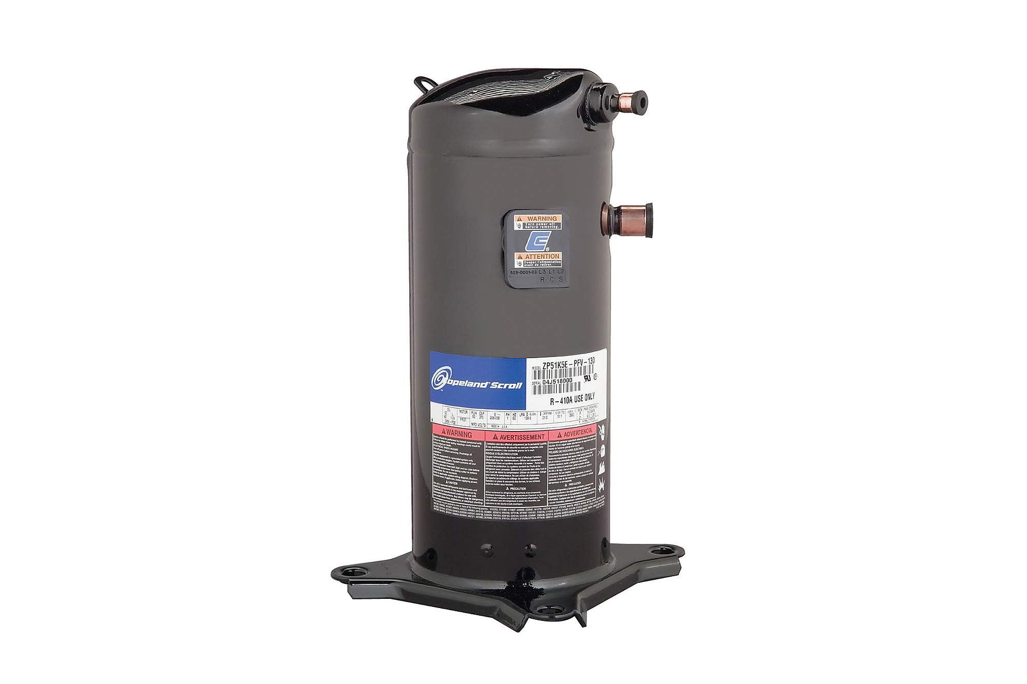 Copeland ZR32K5E-PFV-800, 208/230V 1Ph R22 31300 BTU Comp
