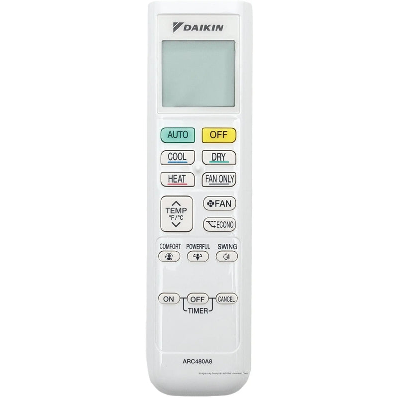 Daikin 6025006 ARC480A8 Remote Control