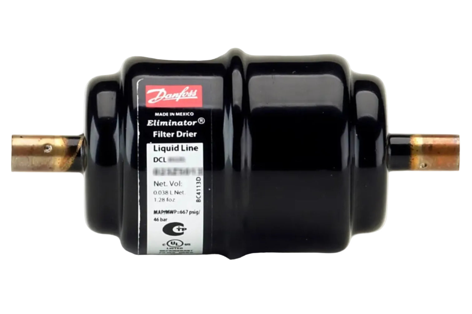 Danfoss 023Z5013, 1/4" Swat Liquid Line Filter Drier