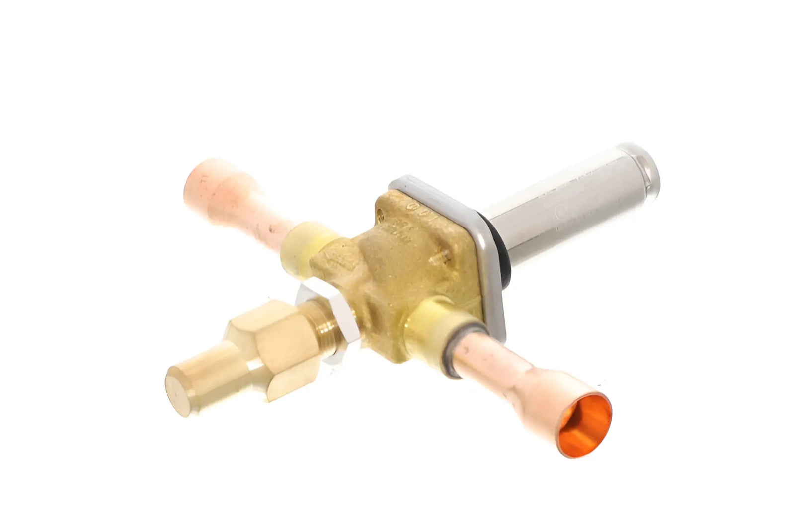 Danfoss 032L7144 EVR6 Solenoid Valve 1/2" ODF NC Manual Stem