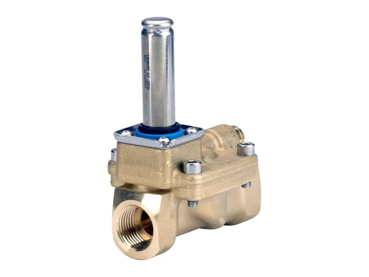 Danfoss 032U6538 1/2" NPT NC Brass FKM Solenoid Valve