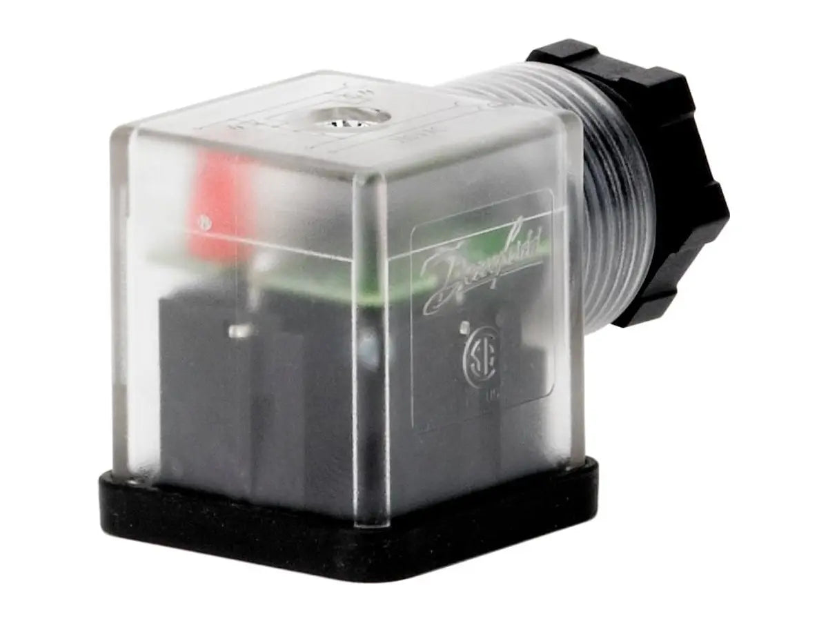 Danfoss 042N0263 DIN Plug with Red Light 24V