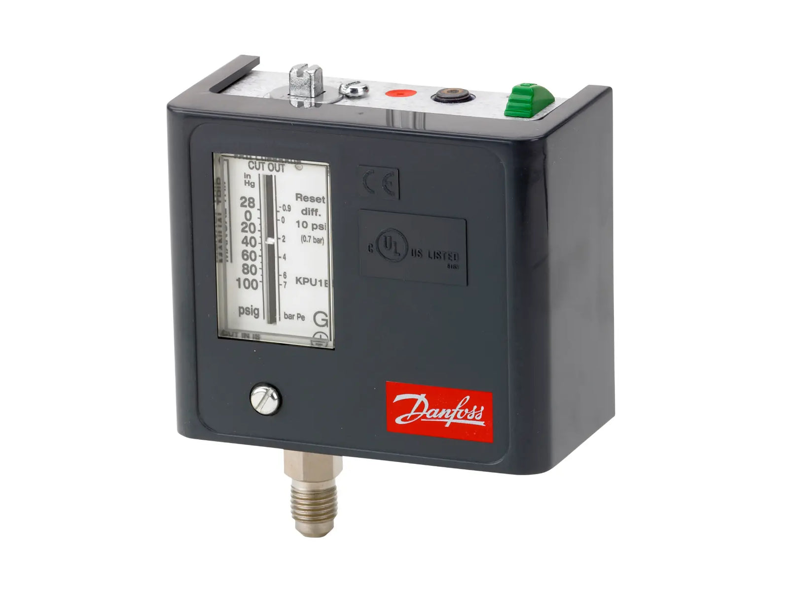 Danfoss 060-5232 28"-100# Pressure Switch,1/4" Male Flare