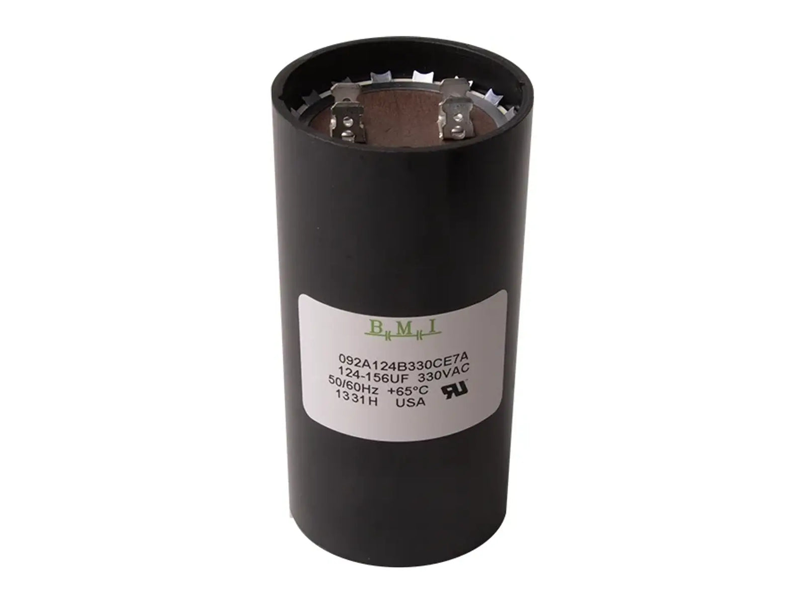 DiversiTech 124-156330, Motor Start Capacitor, 330VAC, 124-156µF, 2.062in.dia x 4.37in.h