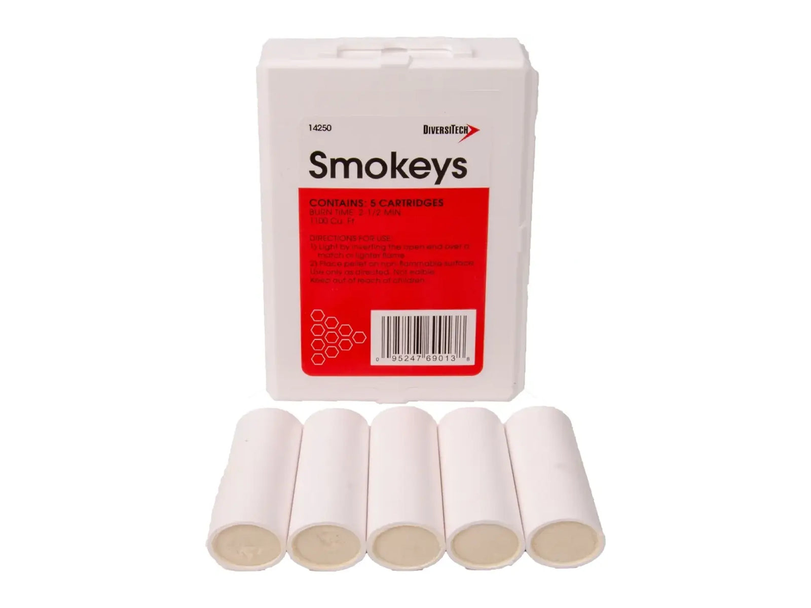 DiversiTech 14250, Smokeys 2-1/2 Minute Burn Time, 1,100 Cu. Ft., Pack Of 5