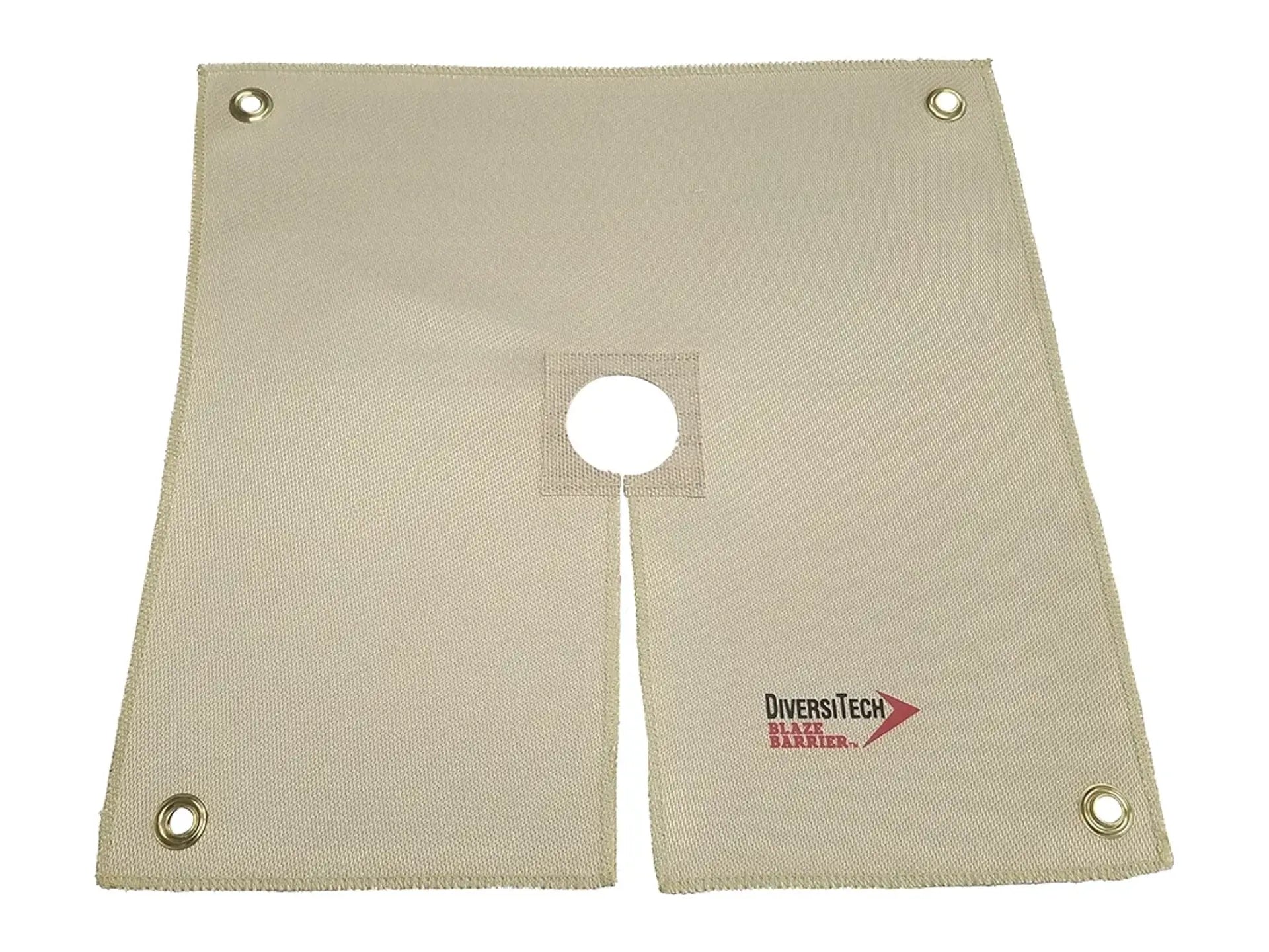 DiversiTech 16510, Heat Resistant Cloth, 18in. x 18in., Keyhole Cutout for Draping Over Pipes/Tubes