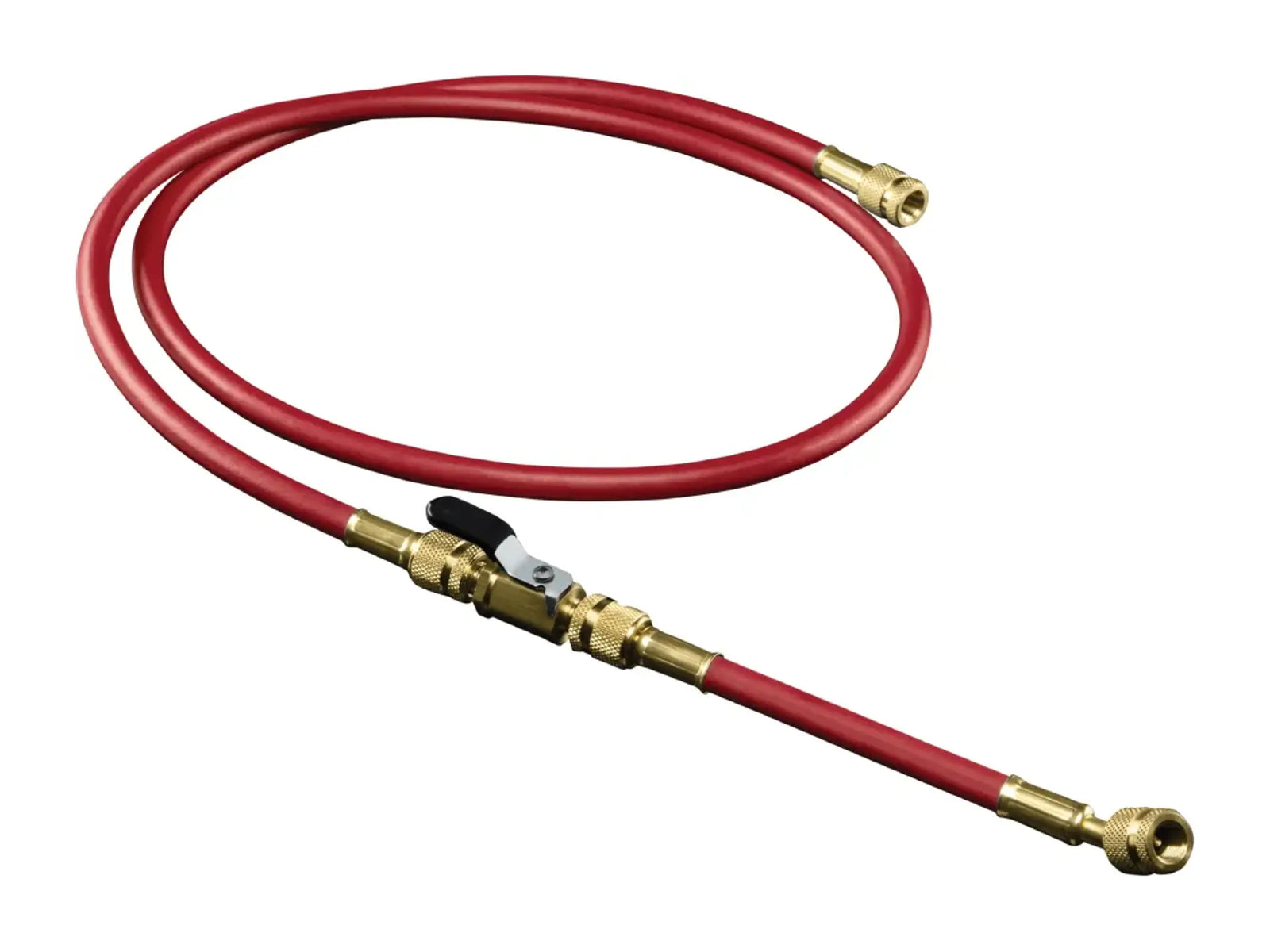 DiversiTech 1839140, Hilmor® 60in x 1/4in Red Hose With Ball Valve Extensions