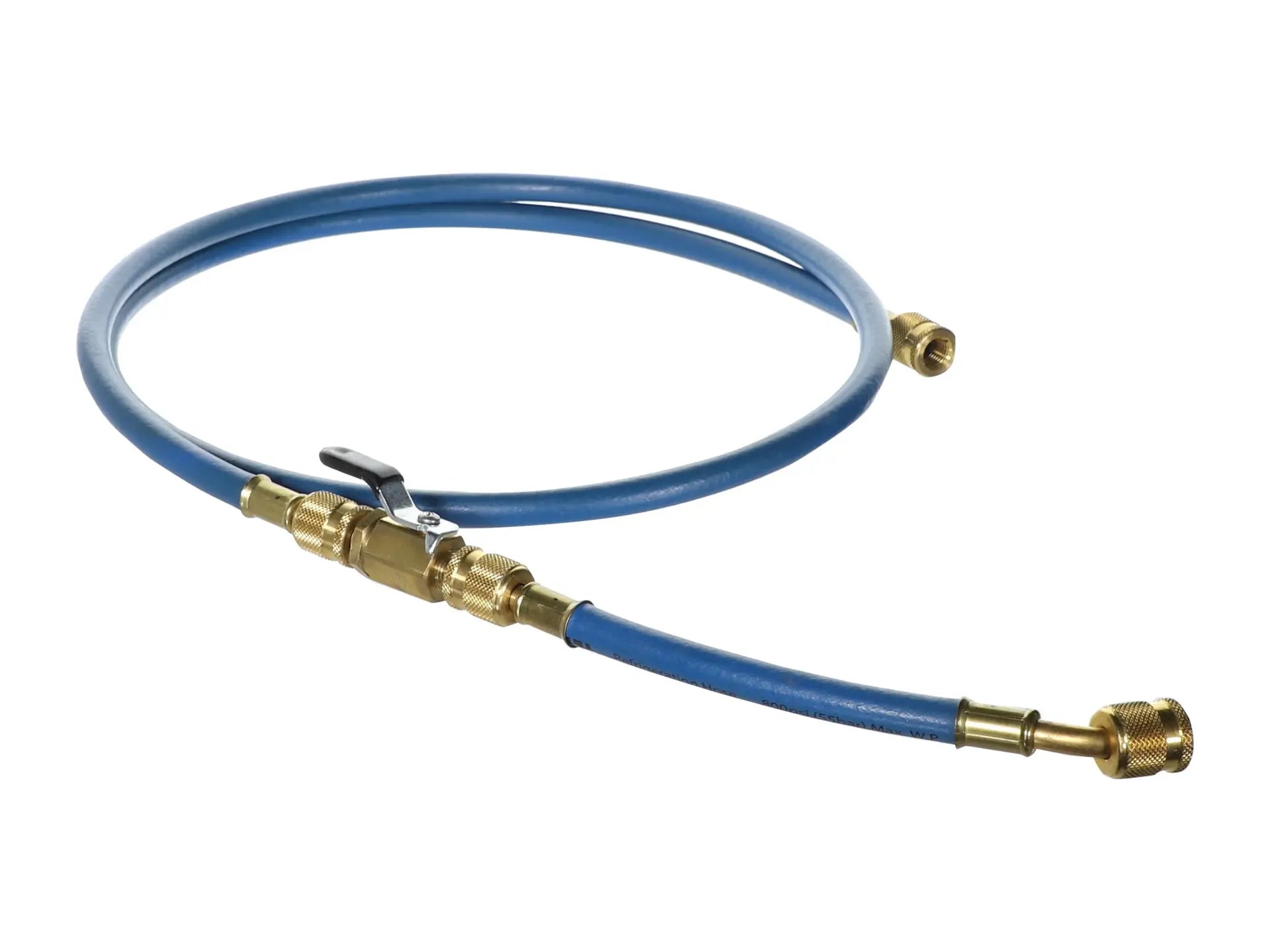 DiversiTech 1839141, Hilmor® 60in x 1/4in Blue Hose With Ball Valve Extensions