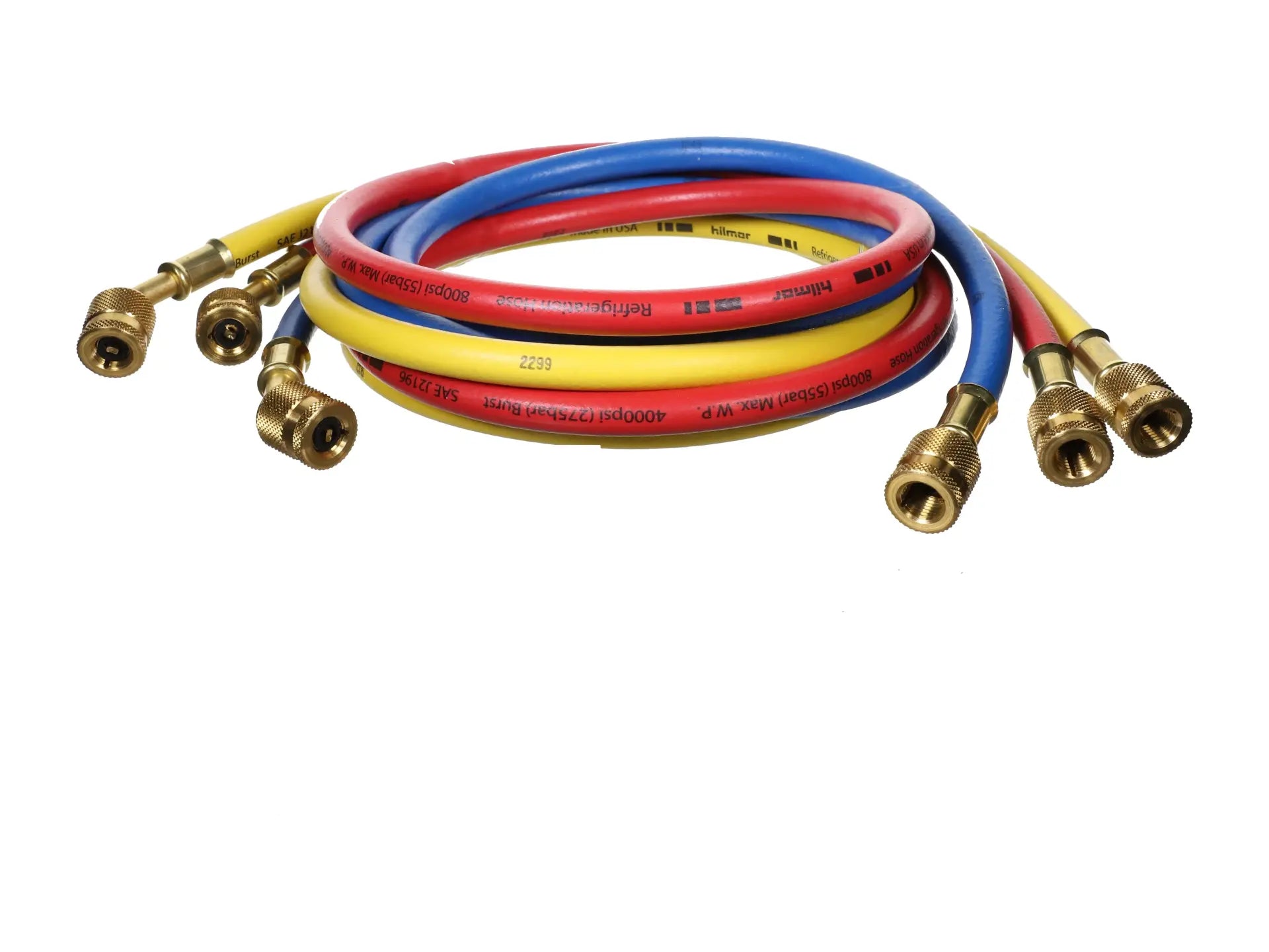 DiversiTech 1839153, Hilmor® Set of 3, 60in Refrigeration Hoses