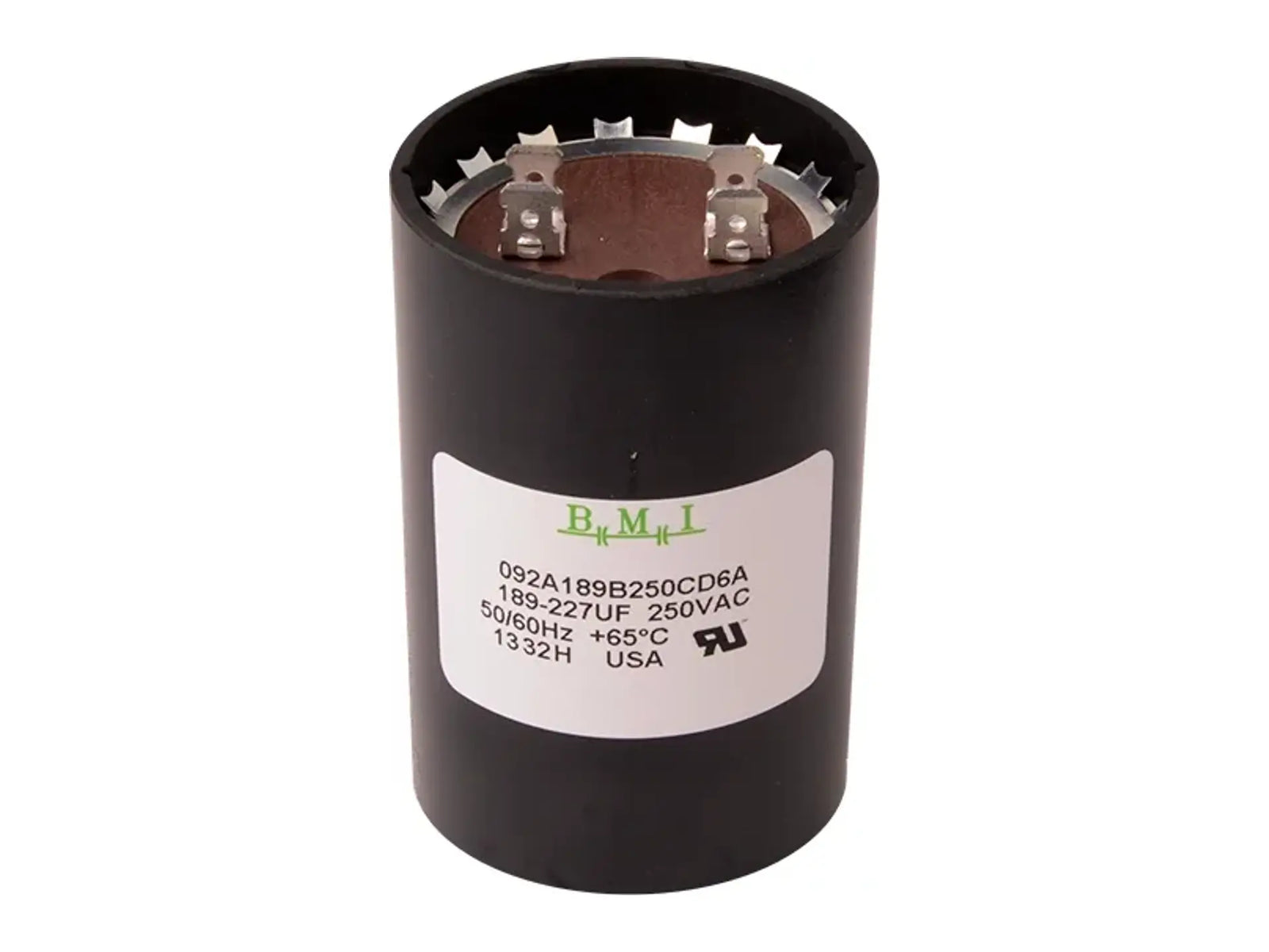 DiversiTech 189-227220, Motor Start Capacitor, 220/250VAC, 189-227µF, 2.062in.dia x 3.37in.h