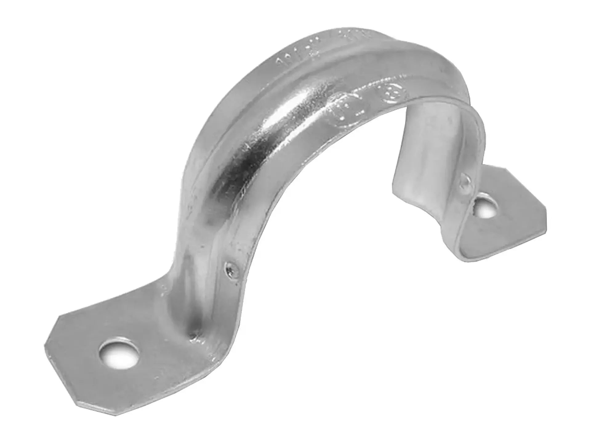 DiversiTech 19438, Morris® 2 Hole Rigid Pipe Straps, Steel, 1in