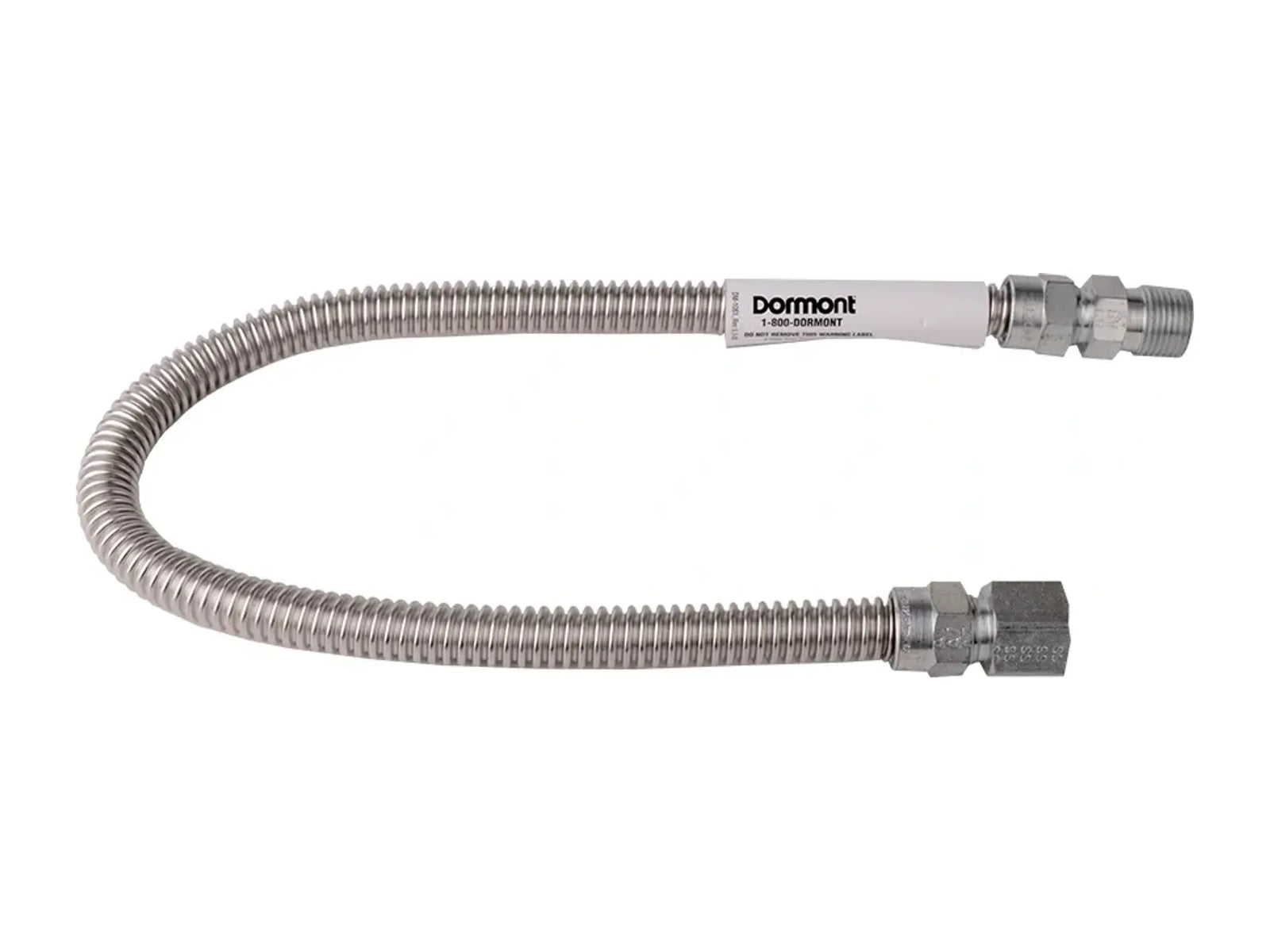 DiversiTech 20-3132-18, Gas Connector 1/2ODx3/8ID, 18in Long