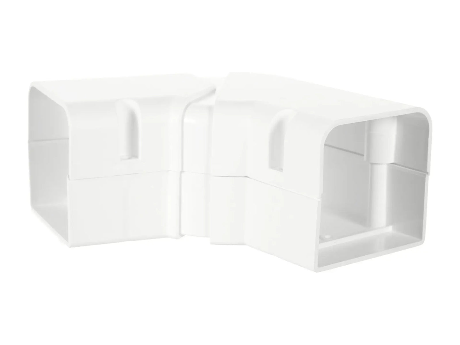 DiversiTech 230-AFB3W, SpeediChannel 3in Adjustable Flat Bend White