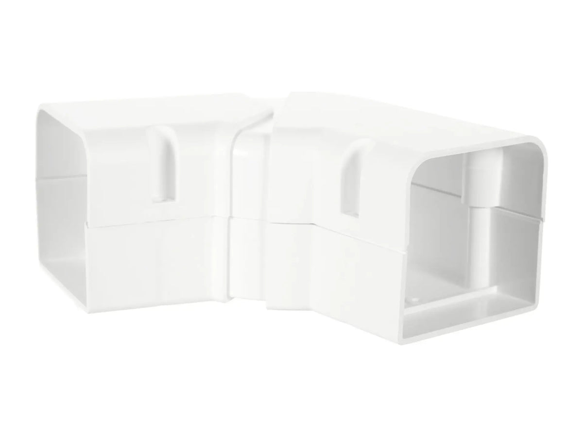 DiversiTech 230-AFB3W, SpeediChannel 3in Adjustable Flat Bend White