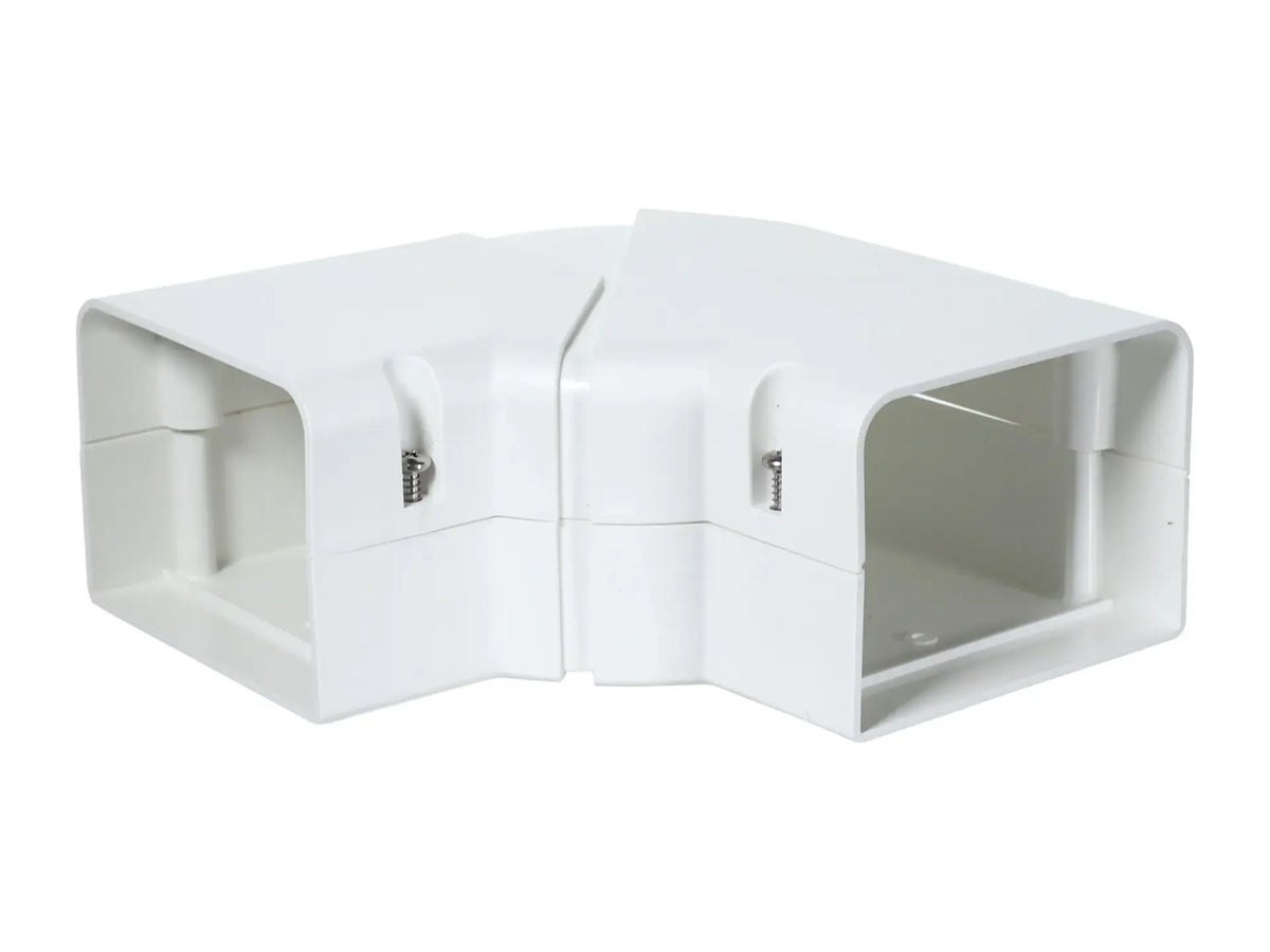DiversiTech 230-AFB4W, SpeediChannel 4in Adjustable Flat Bend White