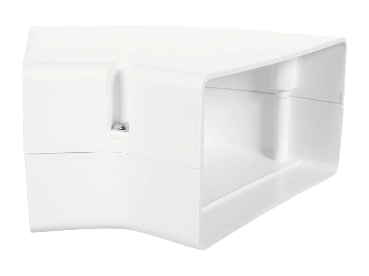 DiversiTech 230-FB456W, SpeediChannel 6in 45 Degree Flat Bend White