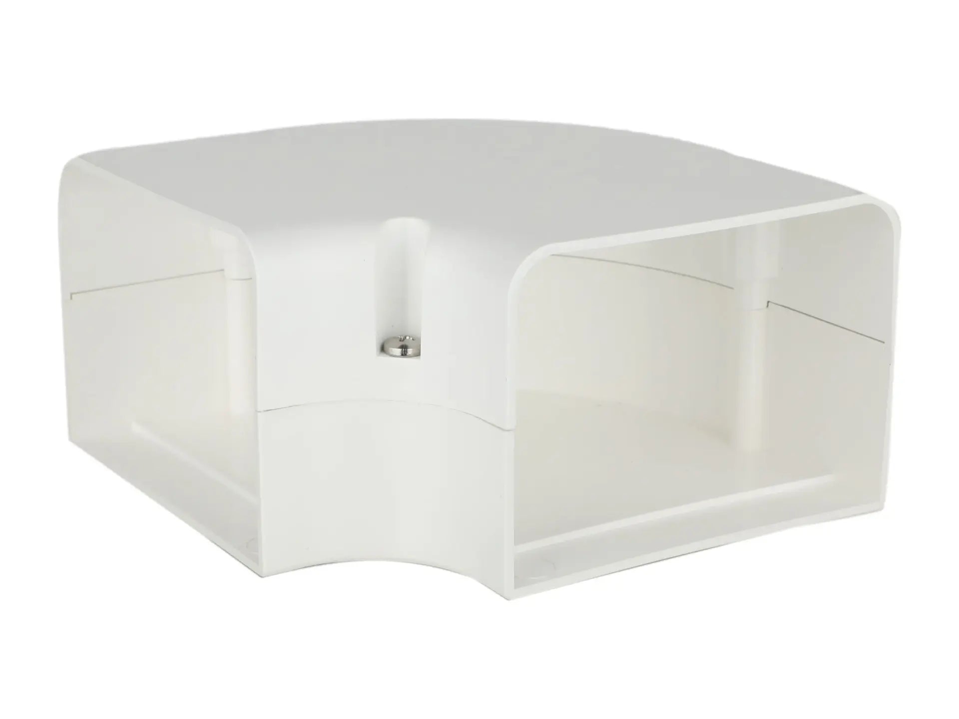 DiversiTech 230-FB4W, SpeediChannel 4in. 90 Degree Flat Bend, White