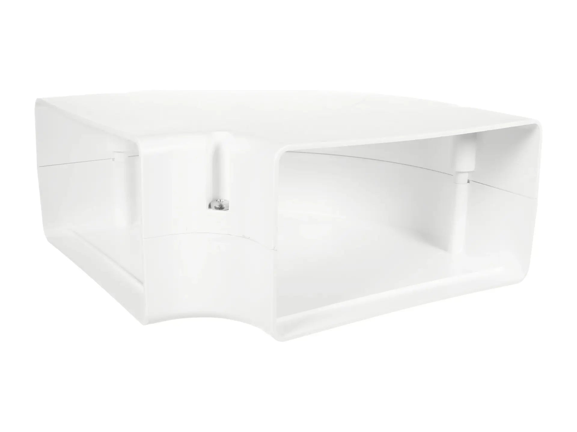 DiversiTech 230-FB6W, SpeediChannel 6in. 90 Degree Flat Bend, White