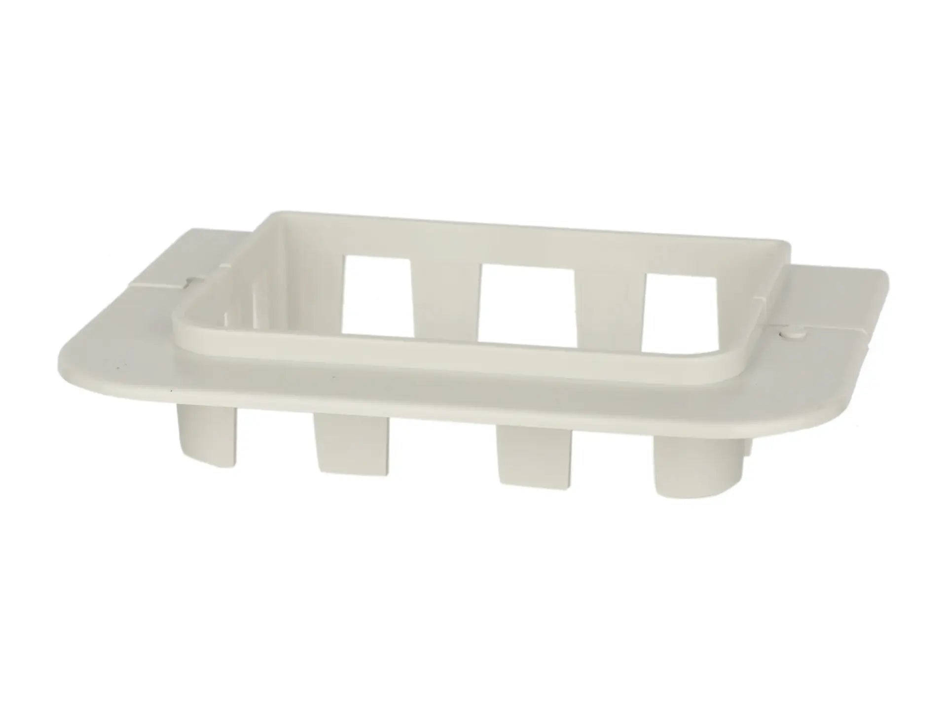 DiversiTech 230-FR4W, SpeediChannel 4in Flat Wall Escutcheon, White