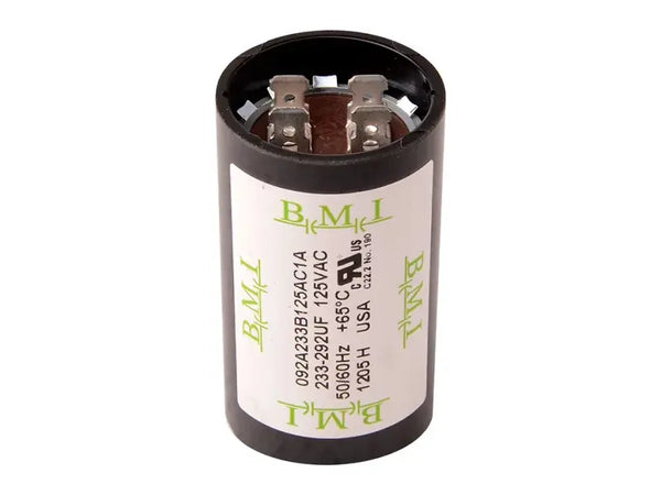 DiversiTech 233-292, Motor Start Capacitor, 110/125 VAC, 233-292µF, 1.437in.dia x 2.75in.h
