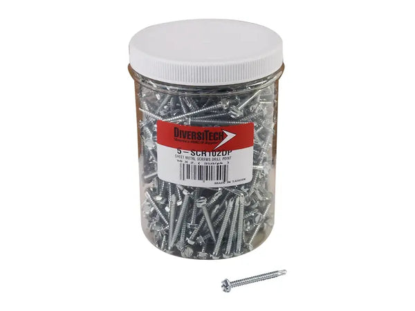 DiversiTech 5-SCR102DP, 10 x 2 Drill Point Screw, Pack Of 350
