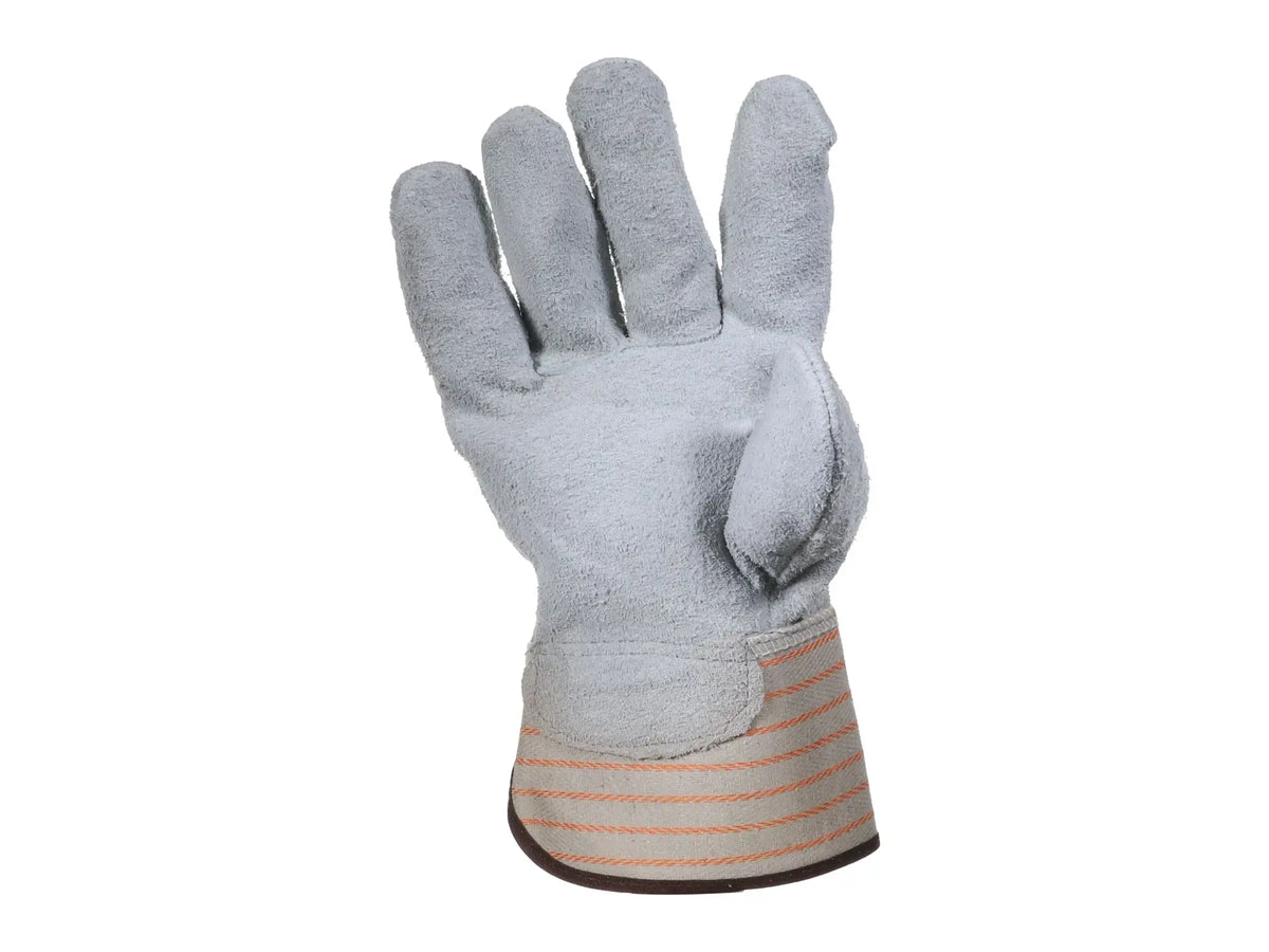 DiversiTech 540-2114, Leather Gloves, Safety Cuff, 2in
