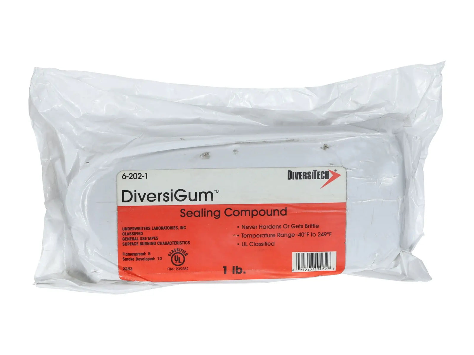 DiversiTech 6-202-1, DiversiGum Sealing Compound, 1 lb Slug