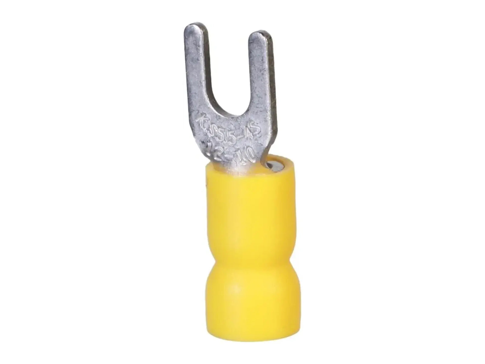 DiversiTech 60254CX, Devco® Insulated Spades, Pack of 100, Wire Range 12-10, Stud #8