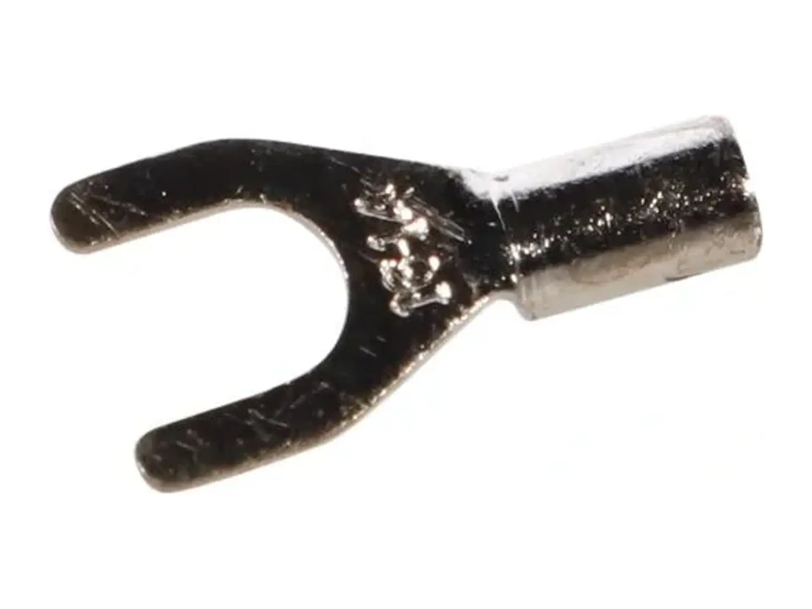 DiversiTech 6226CX, Devco® Non-Insulated Spades, Pack Of 100, Wire Range 16-14, Stud #10