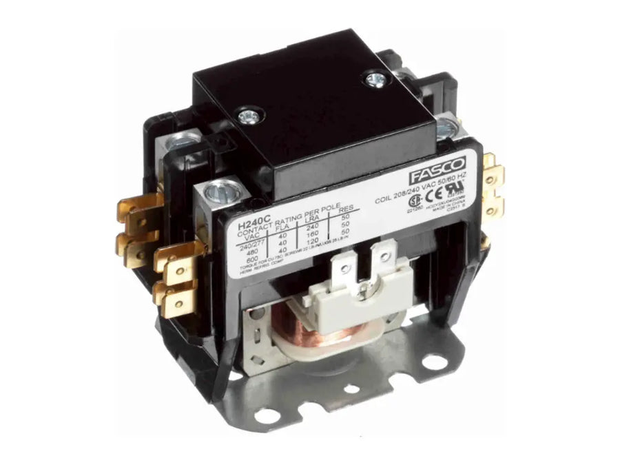Fasco H240C, 2 Pole 40 Amp 208/240V Contactor