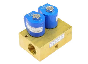 GC Valves 2M301YF01N8RE7, 2 Station Manifold Valve with 24V Din