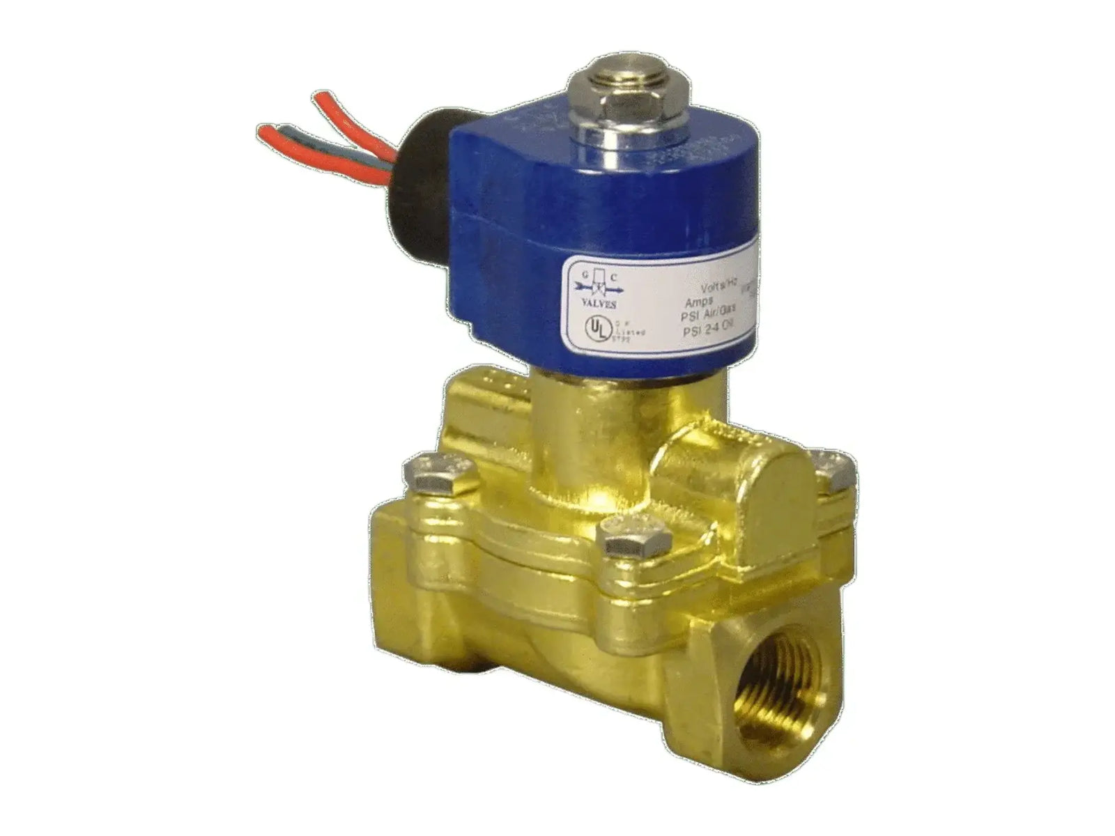 GC Valves H212GF02Z4DG1, 1/2" NO Solenoid Valve, 120V, 0-1400 PSI High Pressure