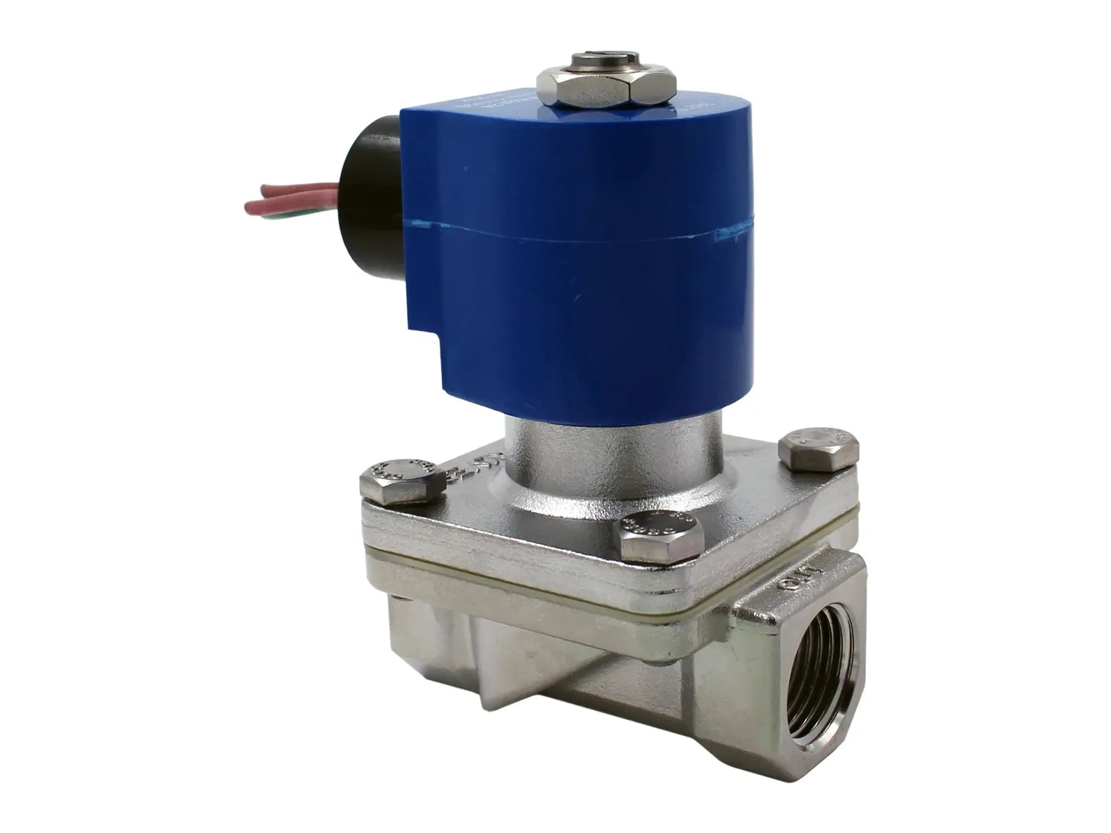 GC Valves S201GF02J7DG4, 1/2" NC SS BunaN Solenoid Valve for Air/Water