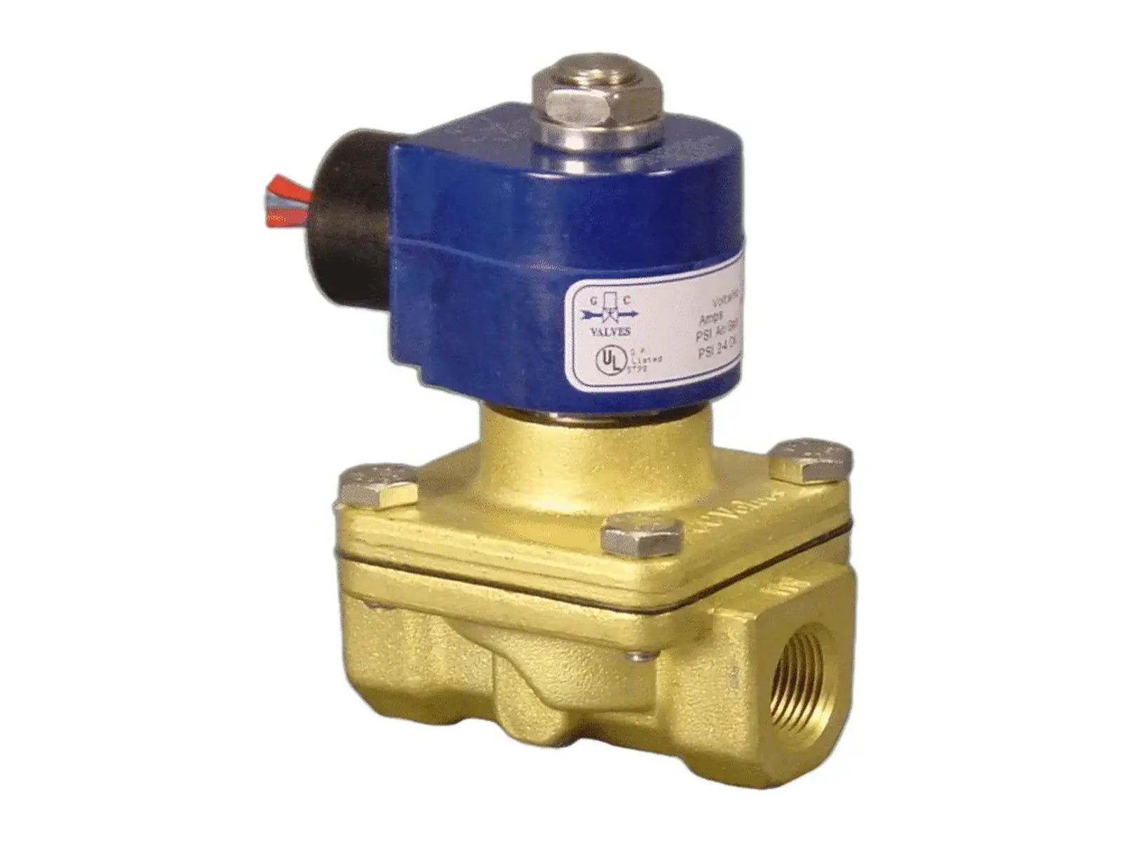 GC Valves S202GF02V5EG5, 3/4" NO Solenoid Valve, 120V Viton Trim, 0-200 PSI